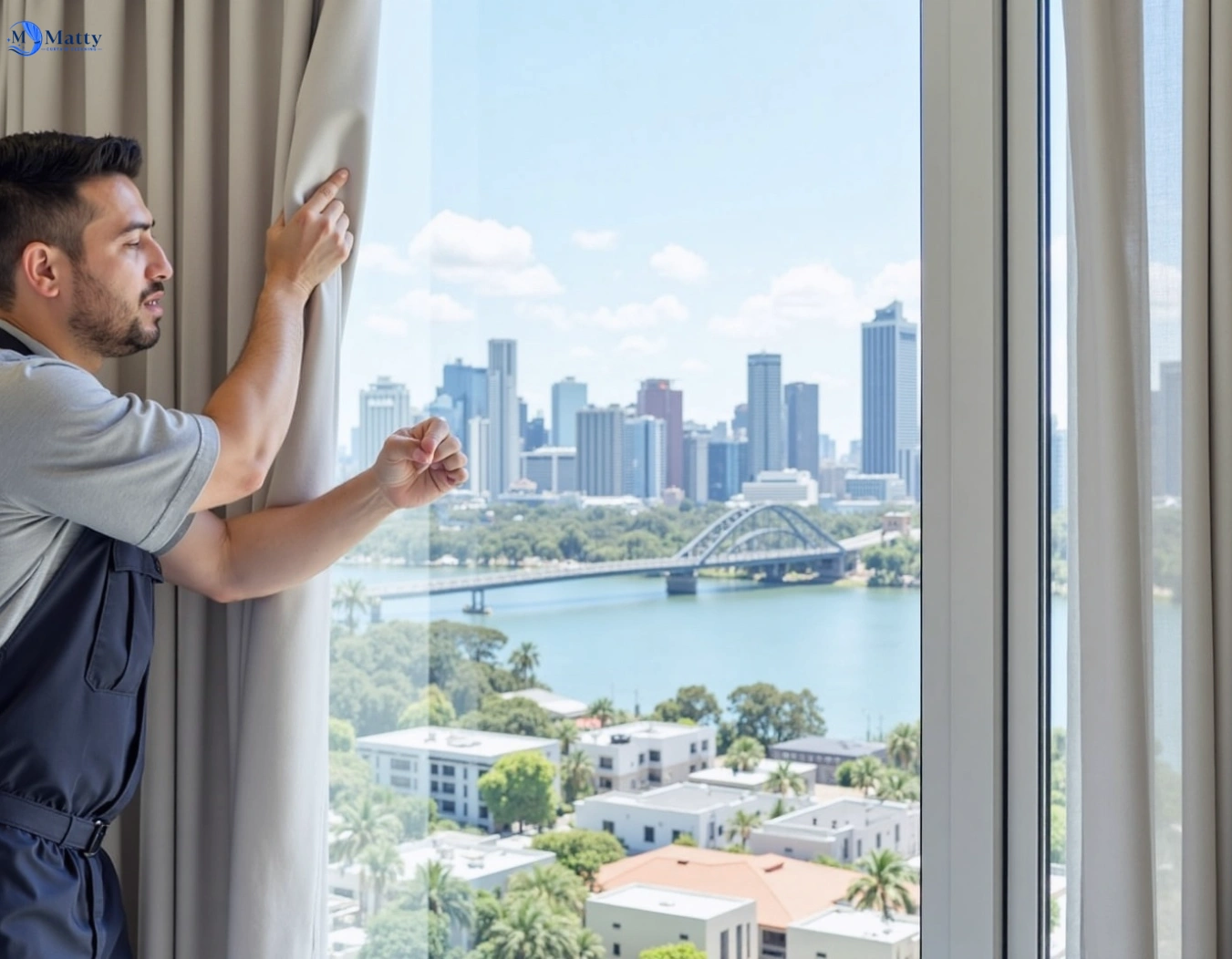 Professional curtain steam cleaning service west-hoxton-nsw QLD by Matty Curtain Cleaning